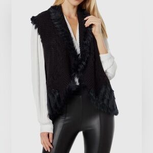 Lilly Pulitzer Faux Fur Trimmed Vest